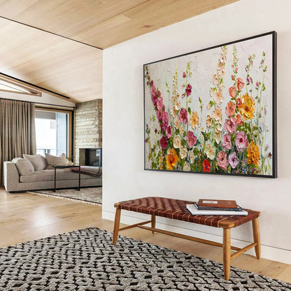 Colossal Textured Hand - Painted Abstract Wall Art for Dramatic Focal Points DKH683