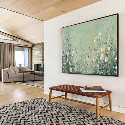 Immense Textured Hand - Painted Abstract Canvas for Artistic Focal Point DKH668