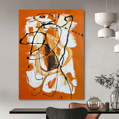 Immense Hand - Painted Textured Abstract Canvas for Art Studio & Workshop DKH1221