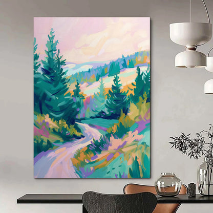 Mysterious & Enigmatic Hand-Painted Custom Abstract Painting for Bedroom & Hotel LargeART2014