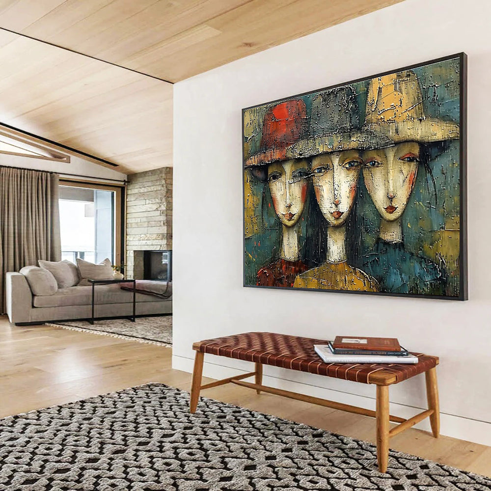 Handcrafted Textured Large Abstract Masterpiece for Artistic Spaces DKH763