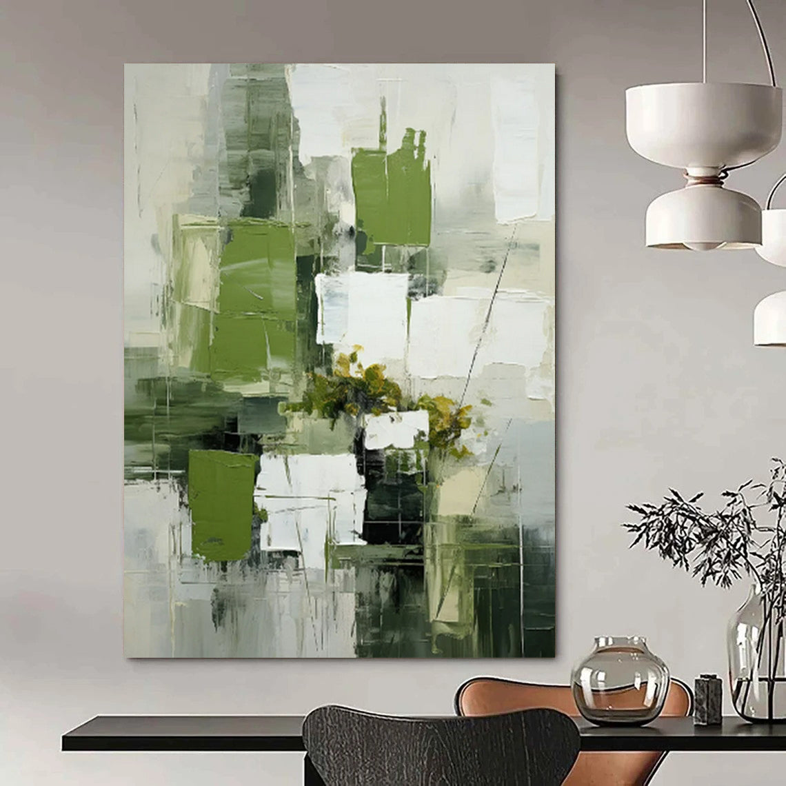 Vast Hand-Painted Abstract Art for Office & Entryway LargeART2264