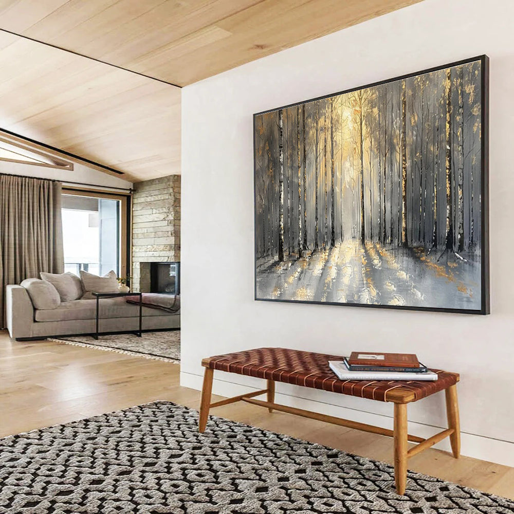 Colossal Original Hand - Painted Textured Abstract Artwork for Complete Makeovers DKH802