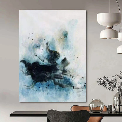 Enormous-Scale Hand-Painted Abstract Wall Installations for Bedroom & Hotel LargeART2305