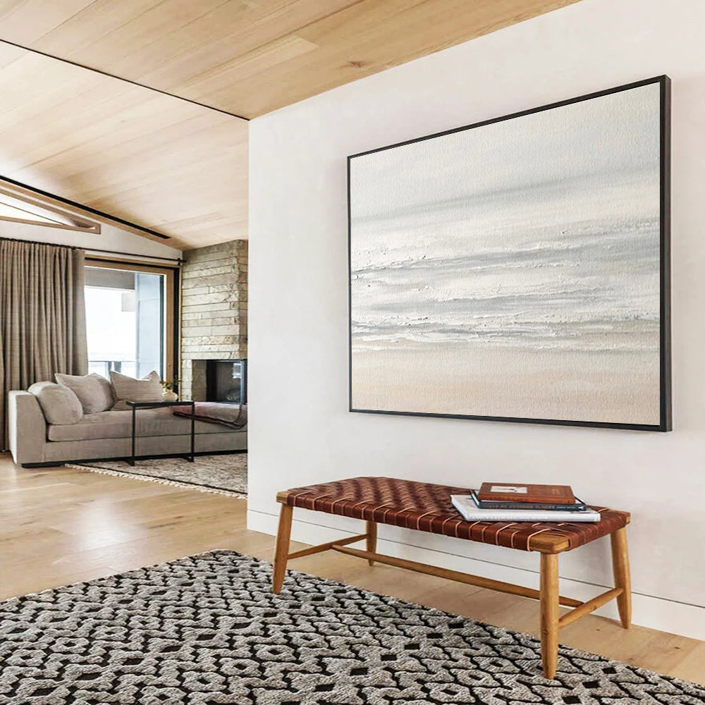 “Harmonic Horizons” Large - Format Abstract Painting for Entryway & Living Room DKH258