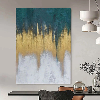 Breathtakingly Grand Hand - Painted Textured Abstract for Bedroom & Living Room DKH1235