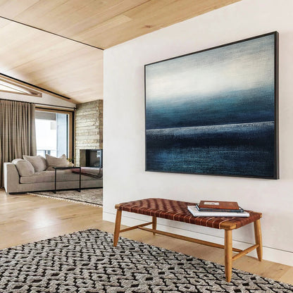 “Gradient Ocean Horizon” - Blue Gradient, Minimalist Ocean Horizon, Smooth Texture HB1122