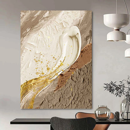 Mammoth - Scale Hand - Painted Textured Custom Abstract Artwork, for Bar and Hotel DKH1487