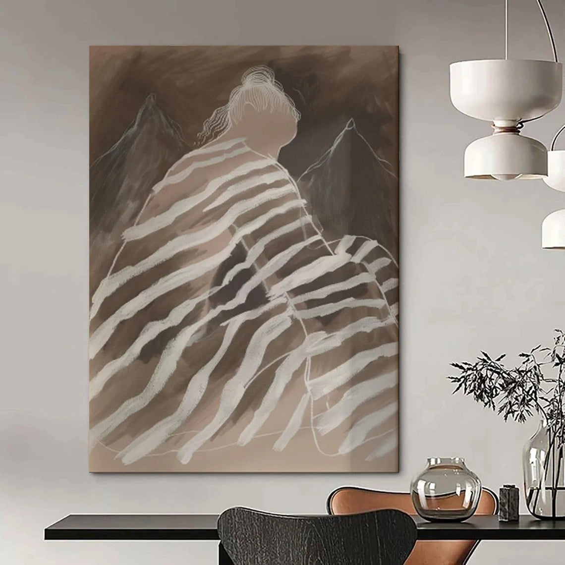 Textured & Artistic Abstract Canvas Art for Office & Bar LargeART2030