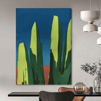 Frosted Whispers: Mammoth Hand - Painted Textured Custom Abstract Work for Hallway and Living Room DTP093