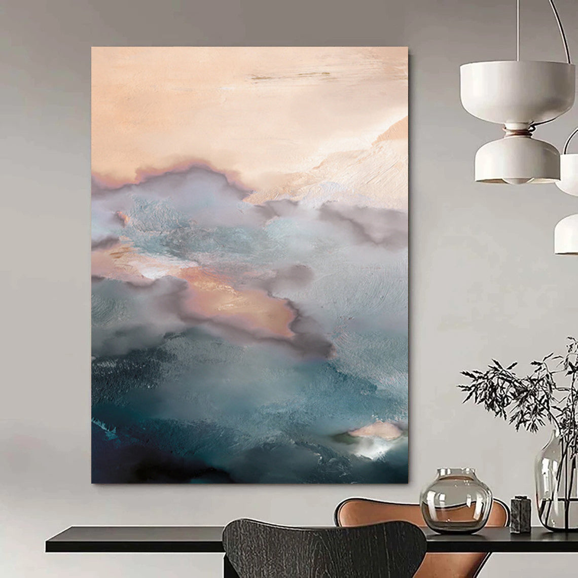 Handmade Custom Abstract Paintings: Big Sizes & Textured Styles DTP164