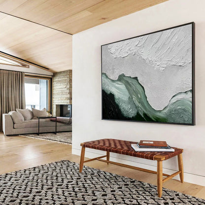 Massive Hand - Crafted Textured Abstract Canvas for Artful Enhancements DKH744