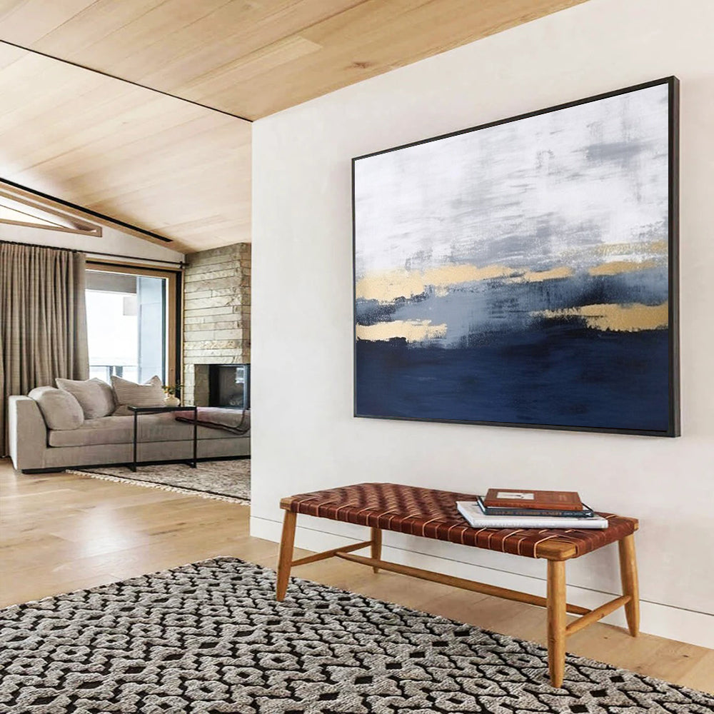 Vast Hand - Painted Textured Abstract Canvas for Lasting Impressions DKH786