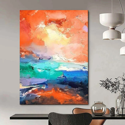 Large-Scale Textured Abstract Wall Art for Office & Loft LargeART2114