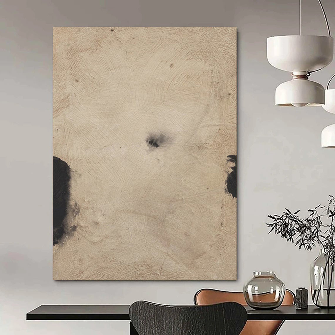 Large - Sized Mysterious Hand - Painted Textured Abstract on Canvas for Bedroom & Hallway DKH1421