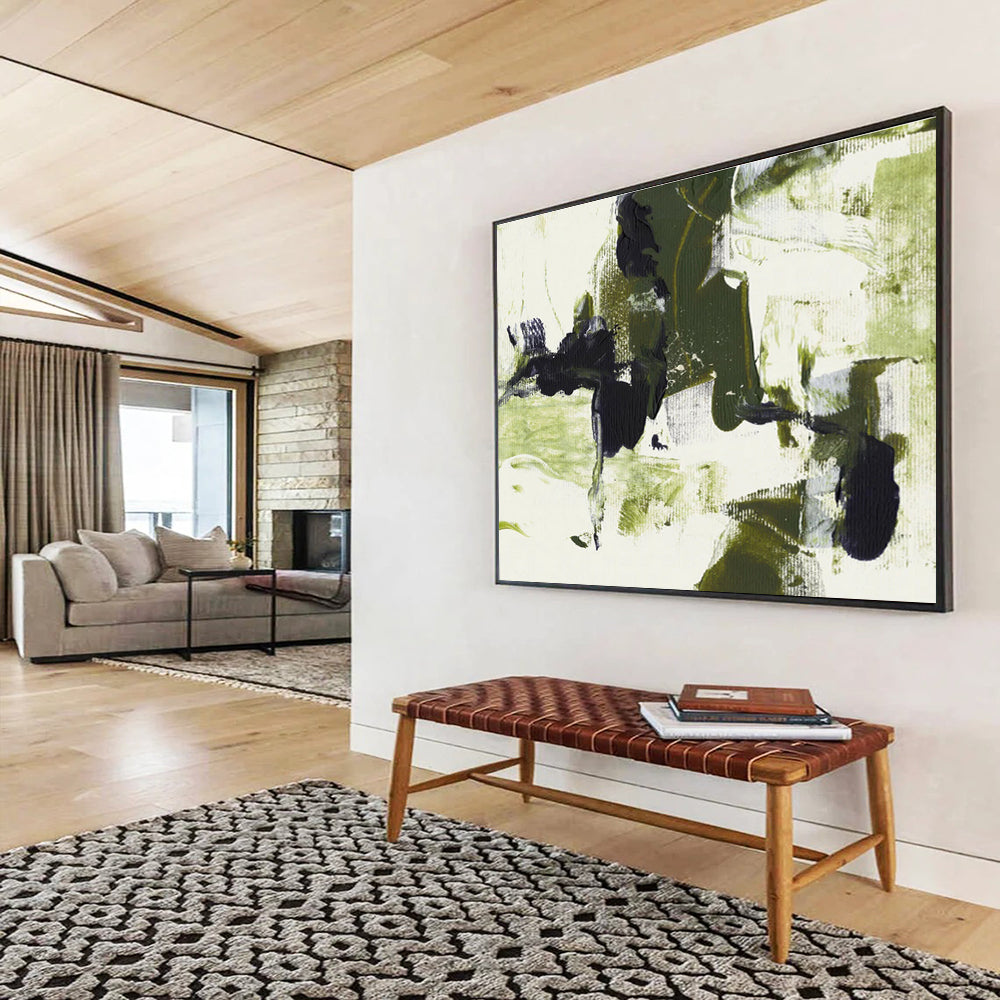 Striking Immense Abstract Artwork for Entryway & Office DKH444
