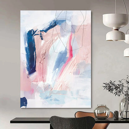 Massive-Sized Hand-Painted Abstract Artwork for Dining Room & Bar LargeART2311