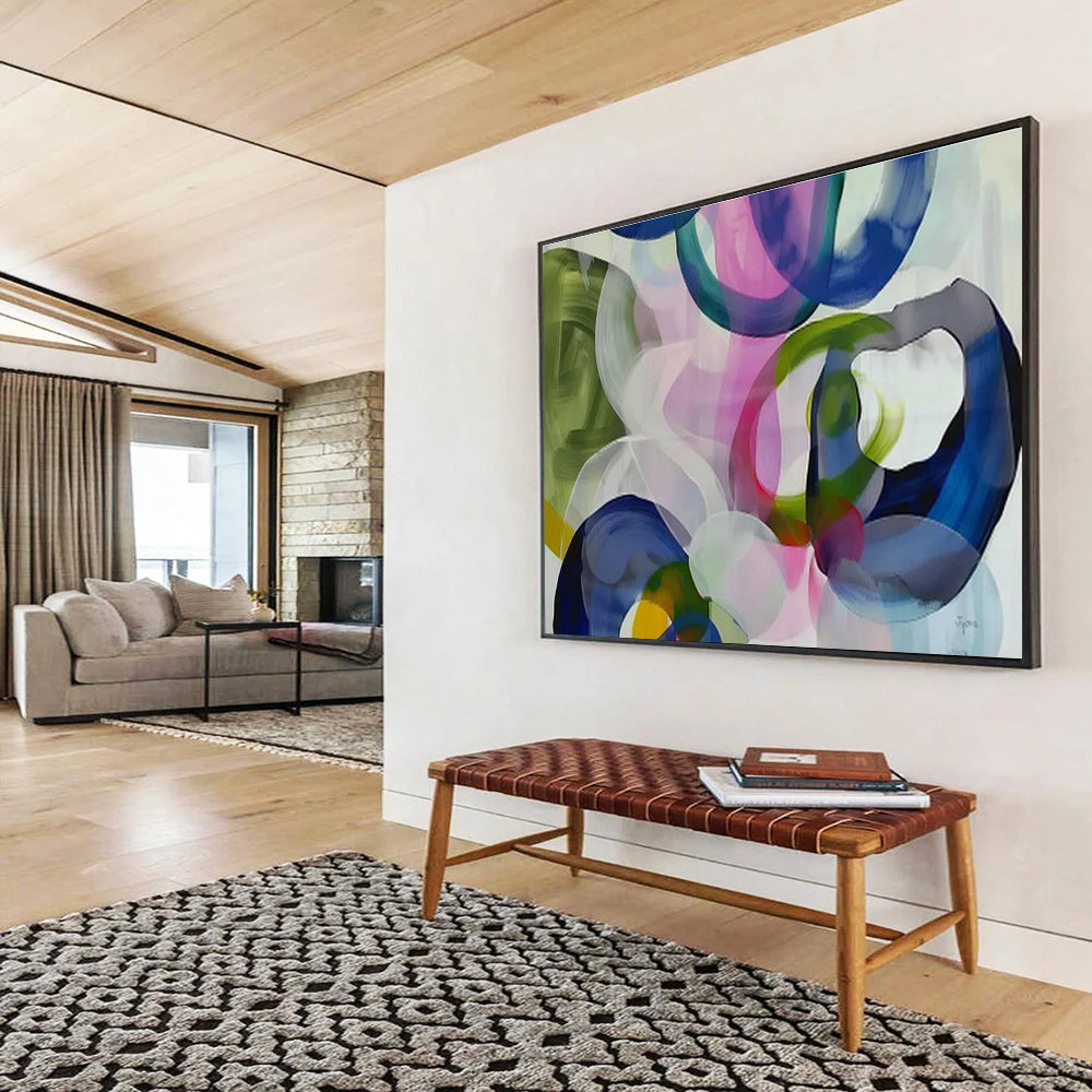 Enormous Abstract Wall Mural for Dining Room & Living Room DKH473