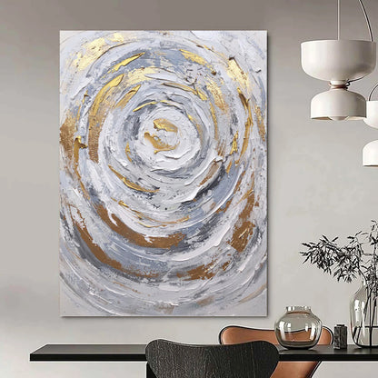 Dynamic Hand - Painted Textured Abstract for Office & Entryway DKH1286