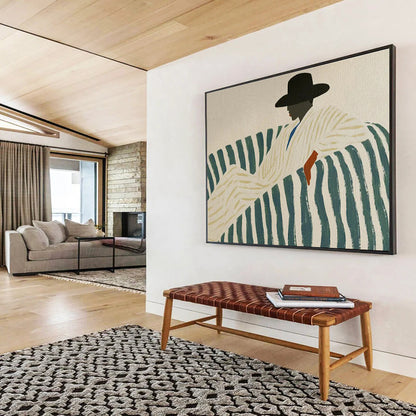 “Flow Dynamics” Immense Abstract Wall Mural for Hallway & Bar DKH229