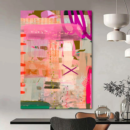 Hand-Painted Personalized Abstract Canvas for Hallway & Hotel LargeART1816