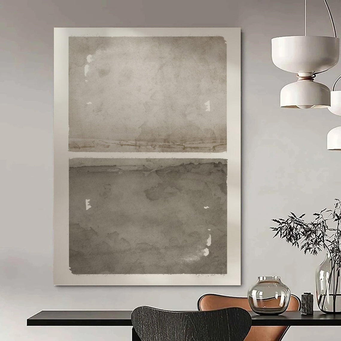 Charming Hand - Painted Textured Abstract on Canvas for Bedroom & Entryway DKH1359