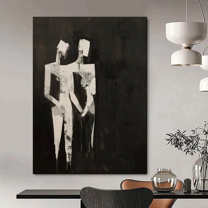 Large-Scale Custom Hand-Painted Abstract Art for Living Room & Hotel LargeART1934