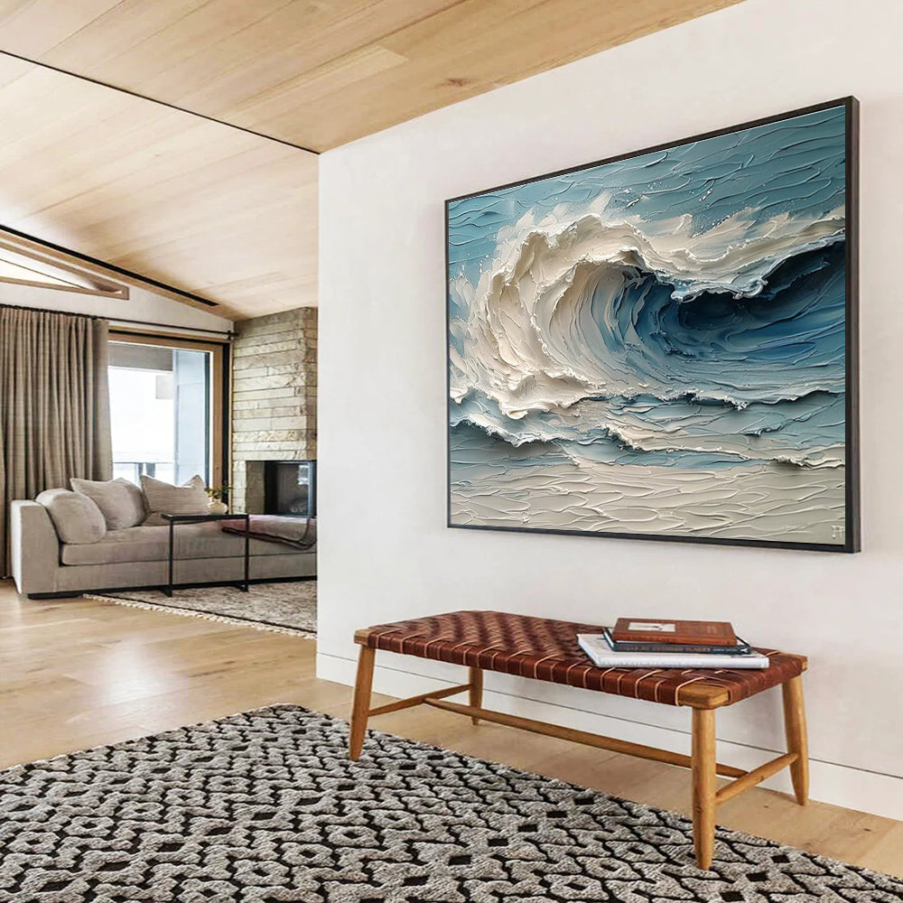 Massive Original Hand - Painted Textured Abstract Wall Art for Enhanced Aesthetics DKH816