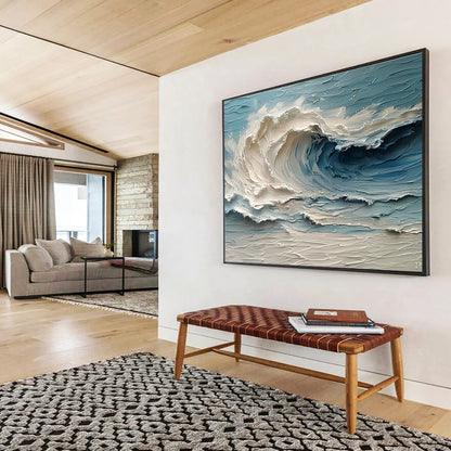 Massive Original Hand - Painted Textured Abstract Wall Art for Enhanced Aesthetics DKH816