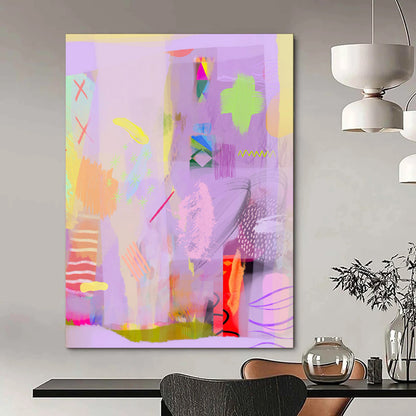 Hand-Painted Custom Abstract Canvas for Bedroom & Entryway LargeART1865
