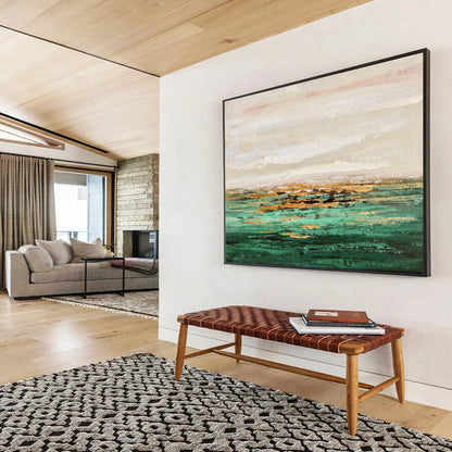 Bold & Beautiful Hand - Painted Textured Abstract Painting for Hallway & Living Room DKH644