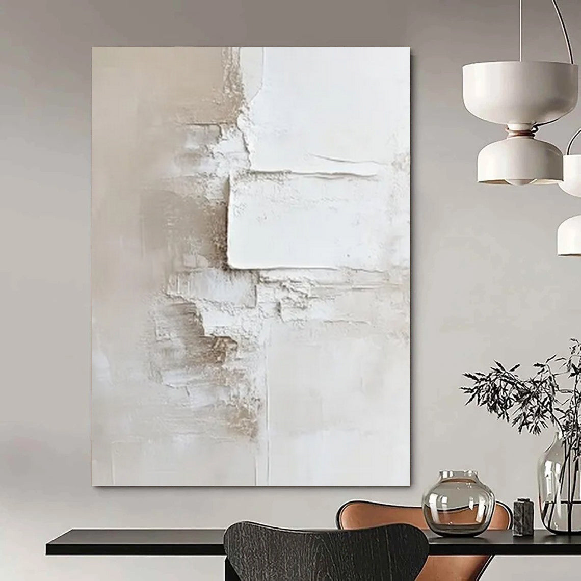 Nordic Textured Abstract Painting for Office & Bedroom DKH0978