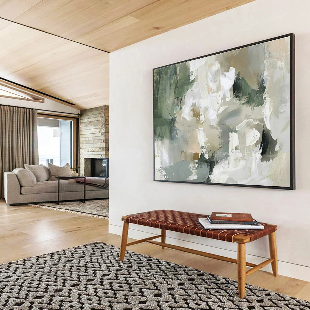 Personalized Large Abstract Mural for Aquarium DKH045