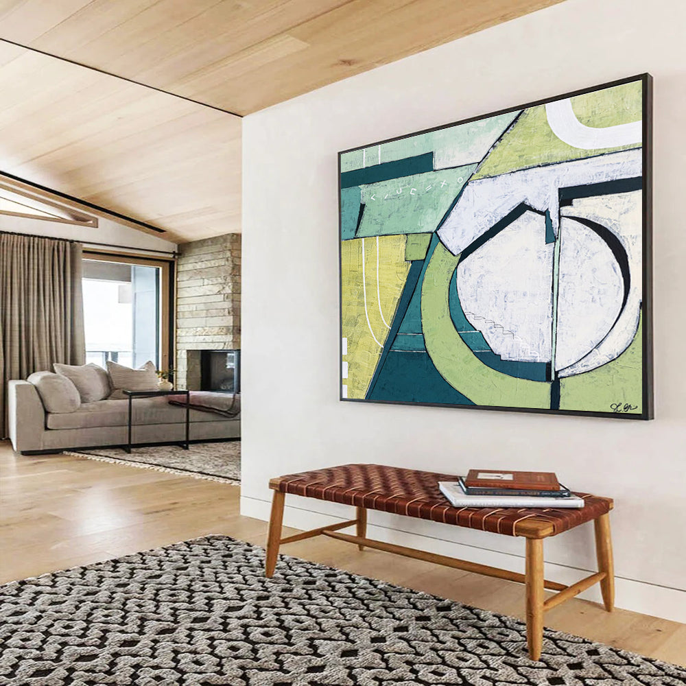 Colossal Hand - Painted Abstract Art for Bedroom & Office DKH543