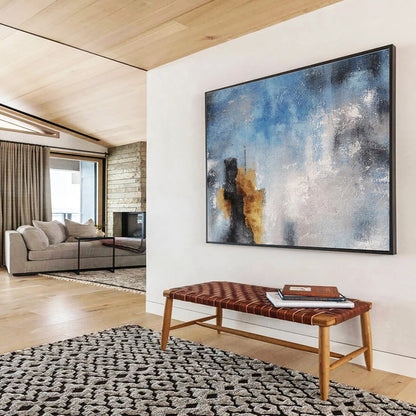 Hand - Painted Textured Large Abstract Canvas for Any Space DKH653