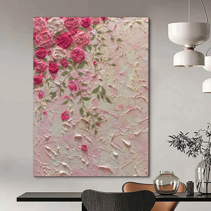 Serene & Monochromatic Hand-Painted Custom Abstract Painting for Bedroom & Entryway LargeART1985