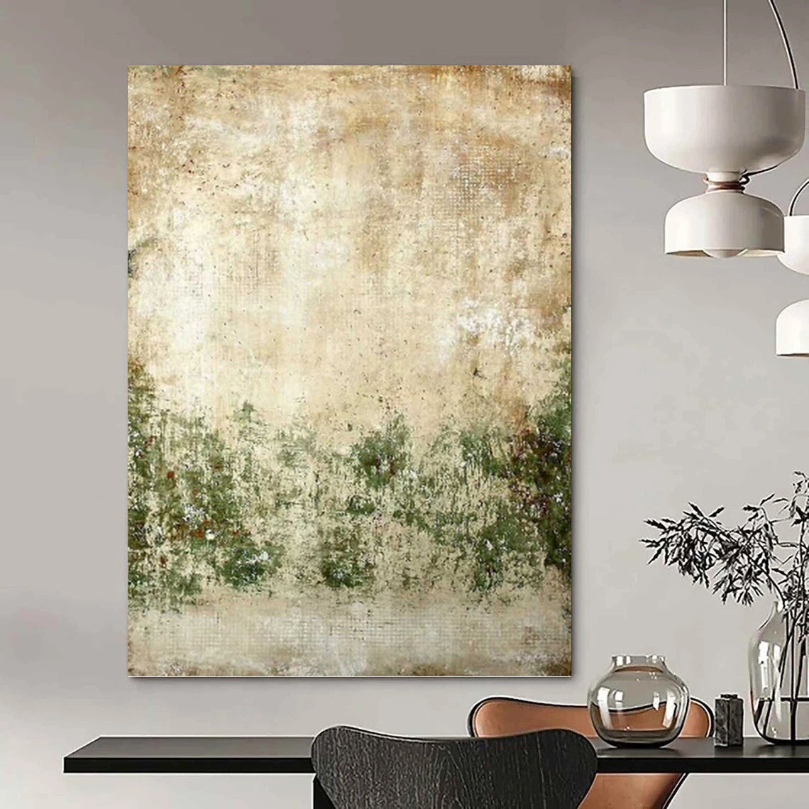 Enormous Hand - Painted Textured Custom Abstract Canvas, for Living Room and Bar DKH1479