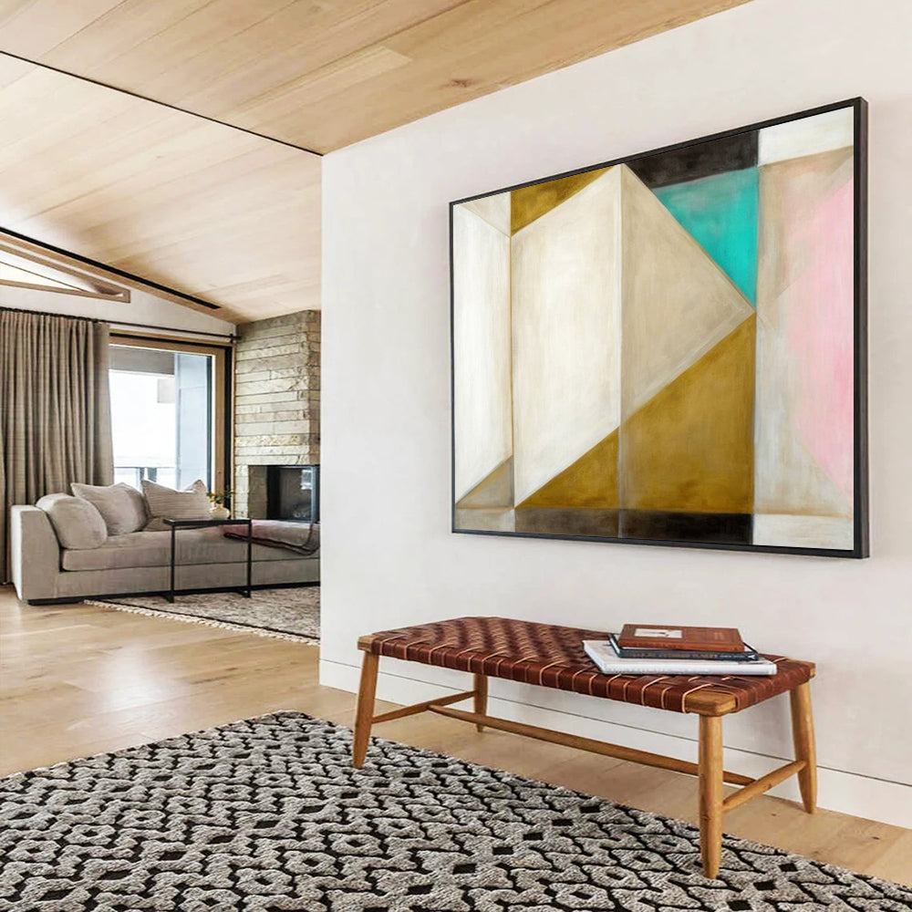 Vast Hand-Painted Abstract Canvas for Bedroom & Dining Room LargeART1534