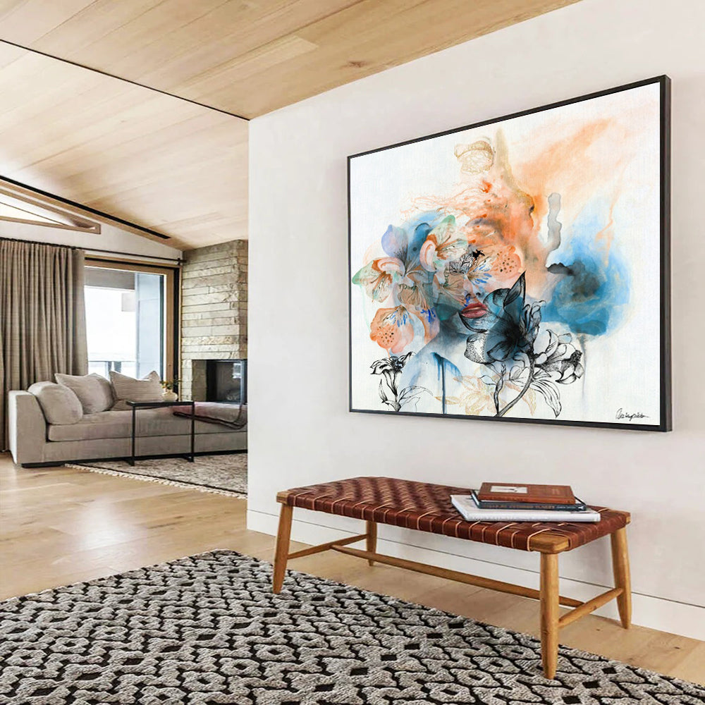 Immense Textured Abstract Painting for Living Room & Bar DKH536