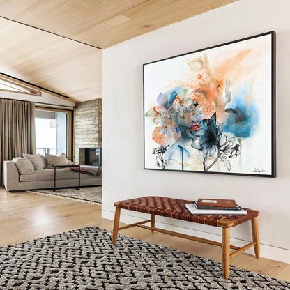 Immense Textured Abstract Painting for Living Room & Bar DKH536