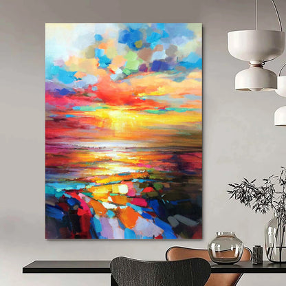 Stunning Custom - Crafted Textured Canvas Abstract for Living Room & Dining Room DKH1064
