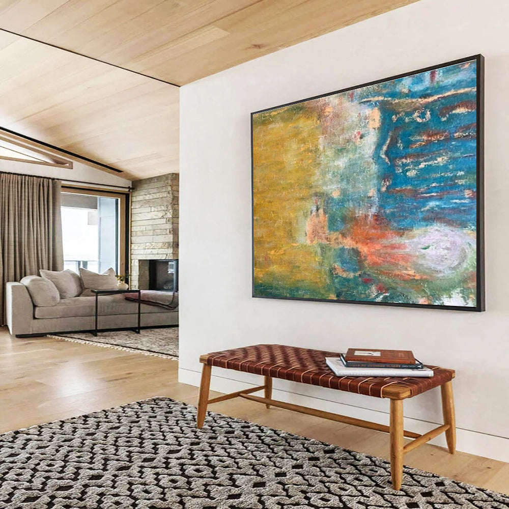 Colossal Hand - Crafted Textured Abstract Artwork for Interior Transformation DKH721