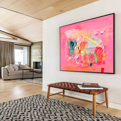 Large - Format Personalized Abstract Painting for Photography Studio DKH028