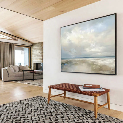 “Dynamic Reflections” Giant Abstract Artwork for Living Room & Dining Room DKH326