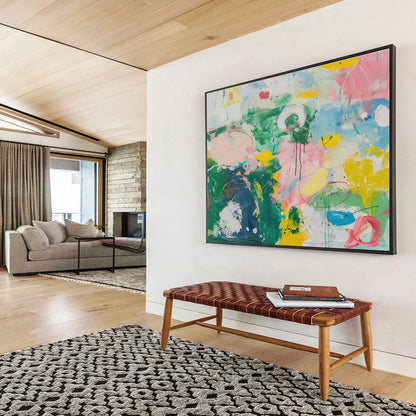 Monumental Textured Abstract Canvas for Office & Entryway DKH482