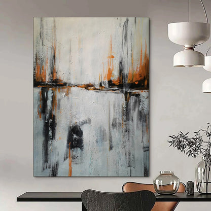 Tranquil & Pastel Hand-Painted Custom Abstract Painting for Bedroom & Hallway LargeART1973