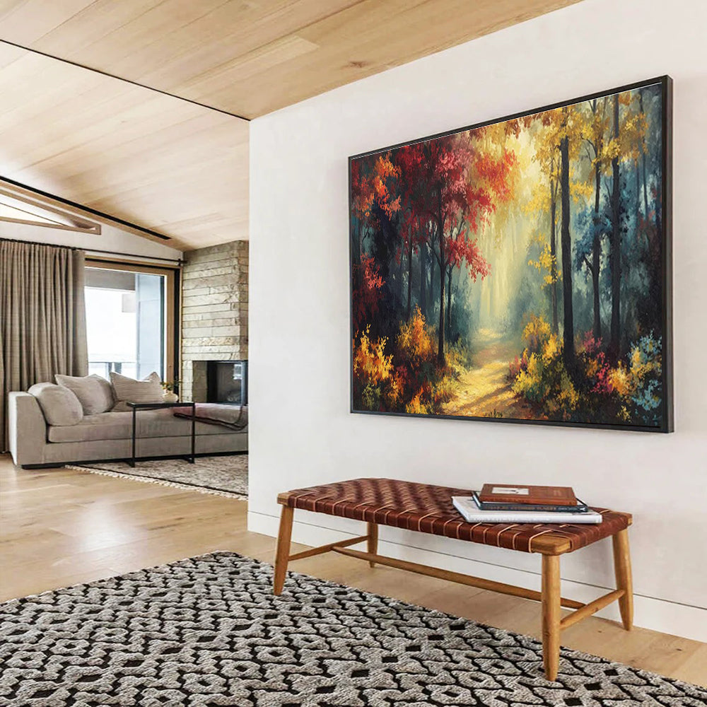 Luxurious Original Grandiose Textured Hand - Painted Abstract Mural for Immersive Spaces DKH821
