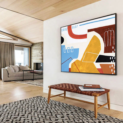 Giant Hand - Painted Abstract Wall Mural for Entryway & Bedroom DKH566