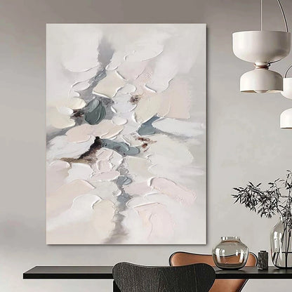 Designer - Curated Splendor: Hand - Rendered Textured Canvas Art for Hotel Lobby & Living Room DKH1174