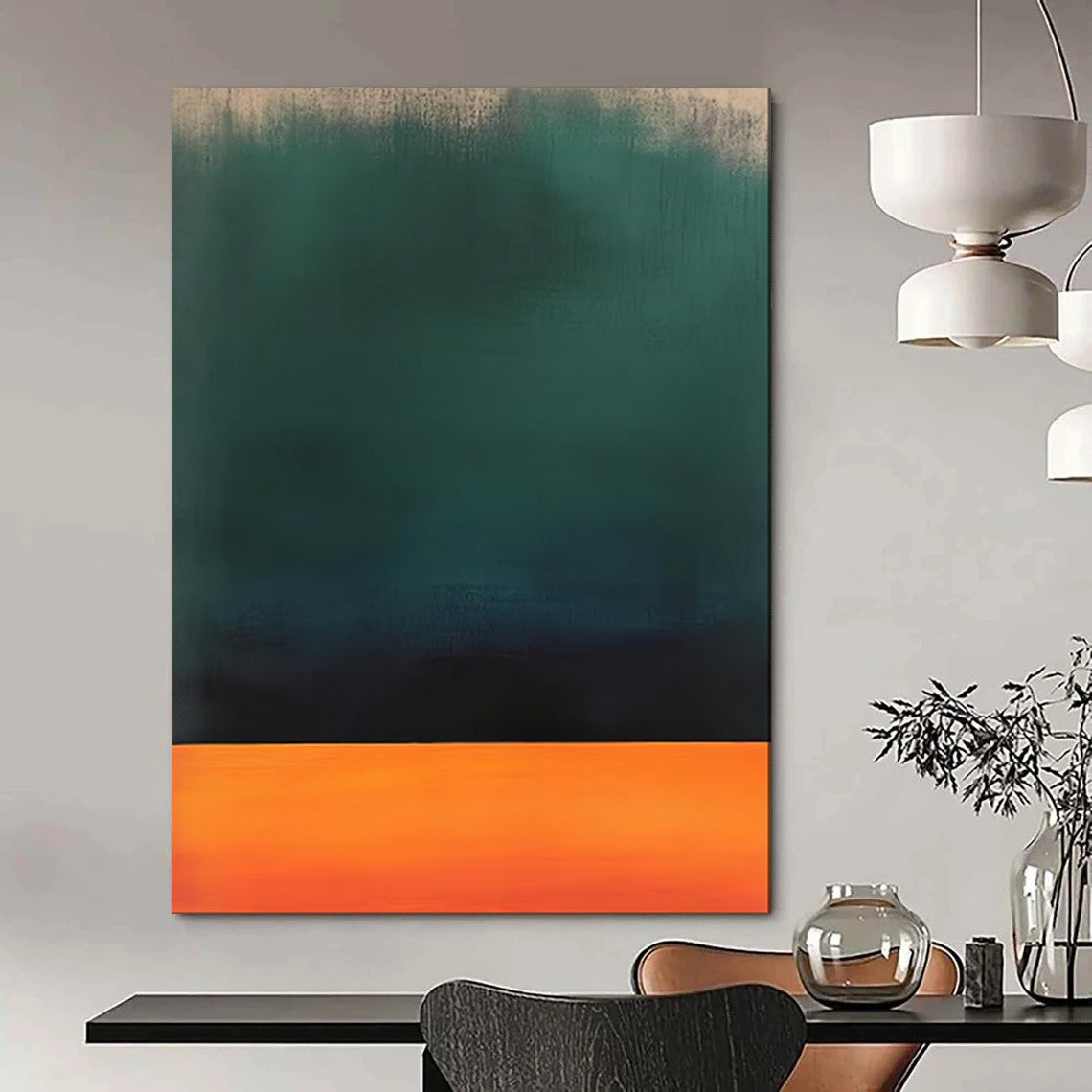 Serene & Subtle Oversized Custom Hand-Painted Abstract Painting for Bedroom & Hallway LargeART1950